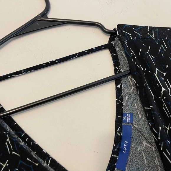 New Apt. 9 geometric print faux wrap dress workwear XL office party holiday - Picture 4 of 5